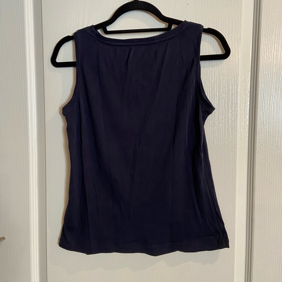 Talbots, Navy sleeveless top - Picture 3 of 3